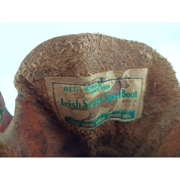 Vintage Red Wing Irish Setter Sport Boot USA Men's Moc Toe Work Boots See Desc - Picture 9 of 16